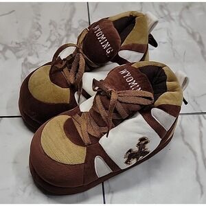 Vintage Comfy Feet Wyoming Cowboys Sneaker Slippers Small Roll Tide NWT